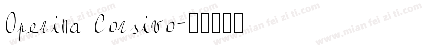 Operina Corsivo字体转换